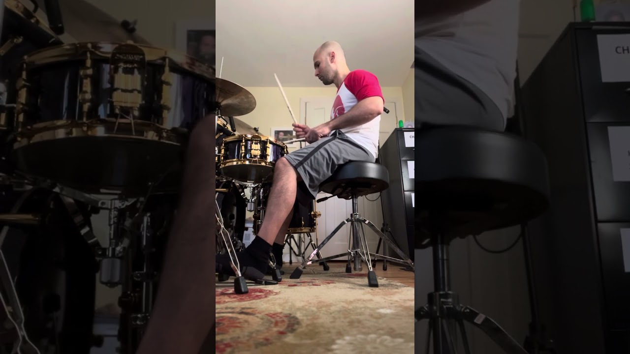 Meshuggah’s Clockworks verse exercise￼. #drums #drummer