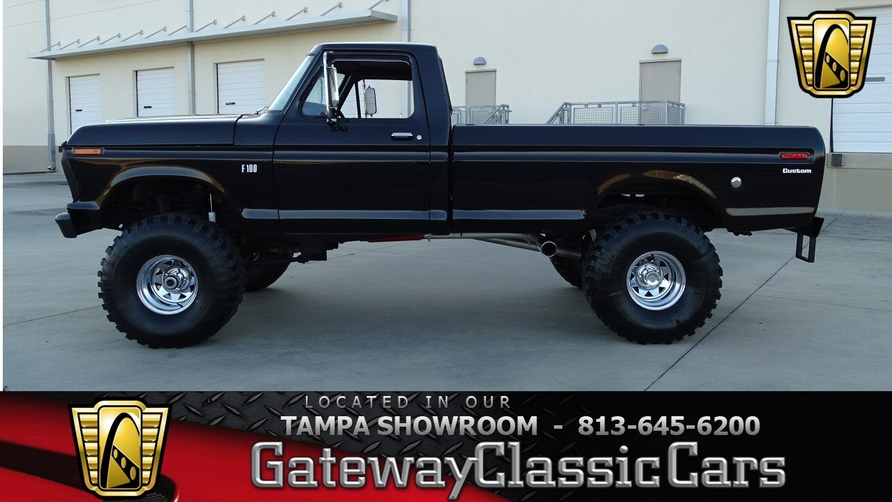 750 TPA 1976 Ford F100 Custom 360 CID V8 4 Speed Manual