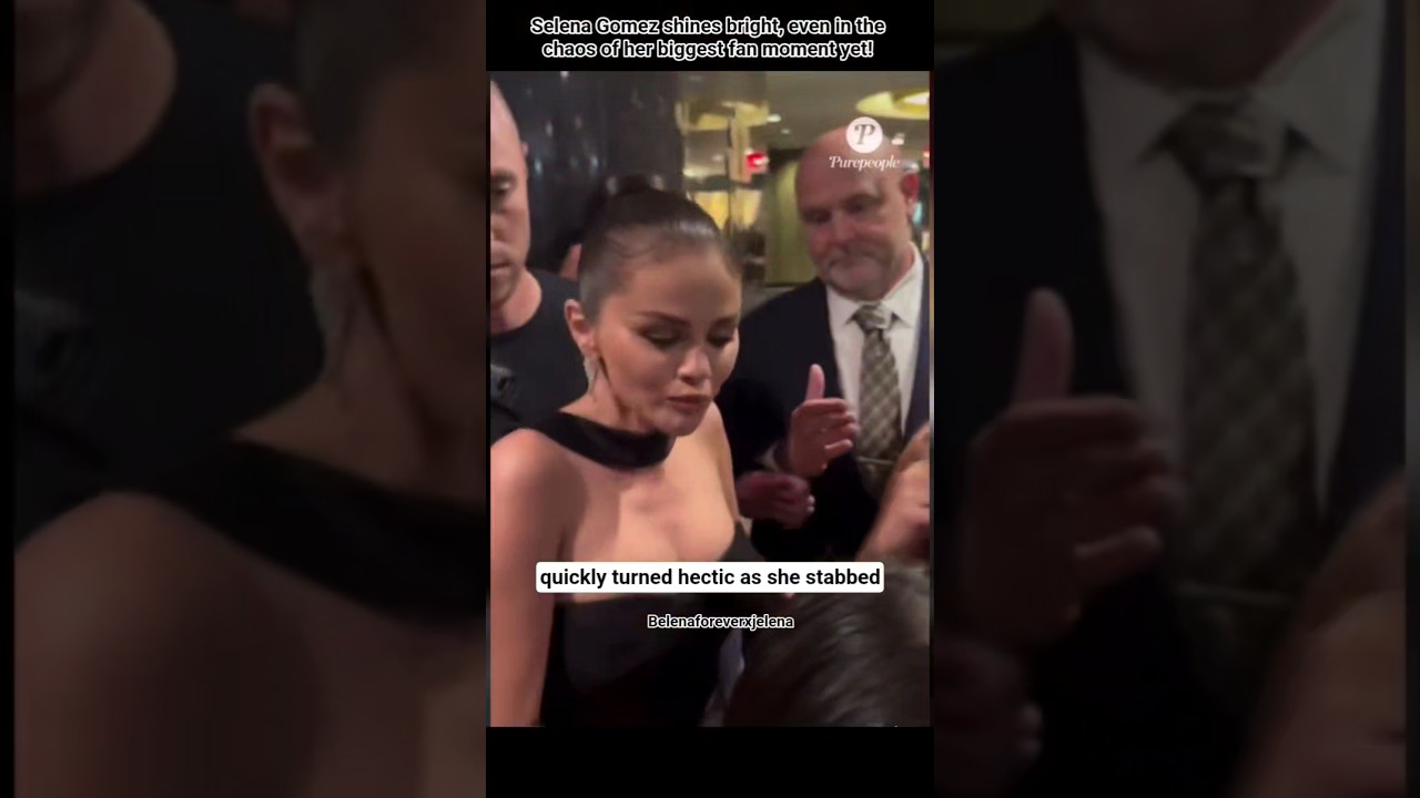 Selena Gomez Faces Crowd Chaos at Season 5 Premiere#selenagomez #omitb #fypシ #selenafans #shorts