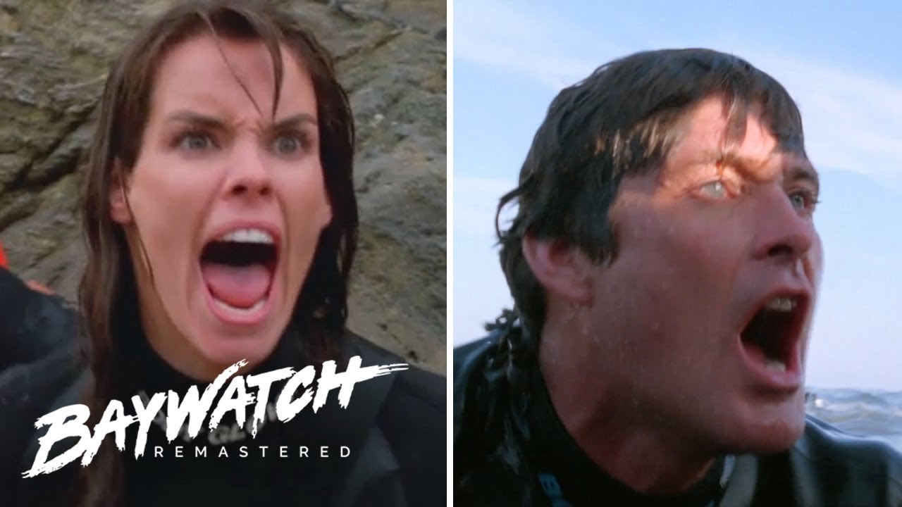 MITCH IS IN TROUBLE! Stephanie Goes Back To Rescue Mitch! Baywatch Remastered