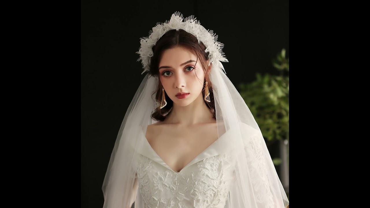 WV336 3D Floral Bridal Veil Shop Online #weddingveil #bridalveil #veil #veils #weddingdress