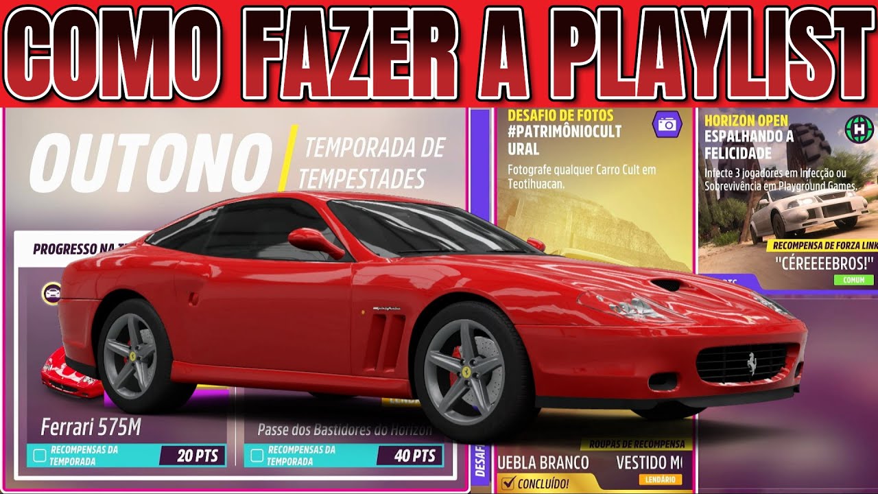 COMO PEGAR A FERRARI 575M E FAZER A PLAYLIST DE OUTONO SÉRIE 46 FORZA HORIZON 5