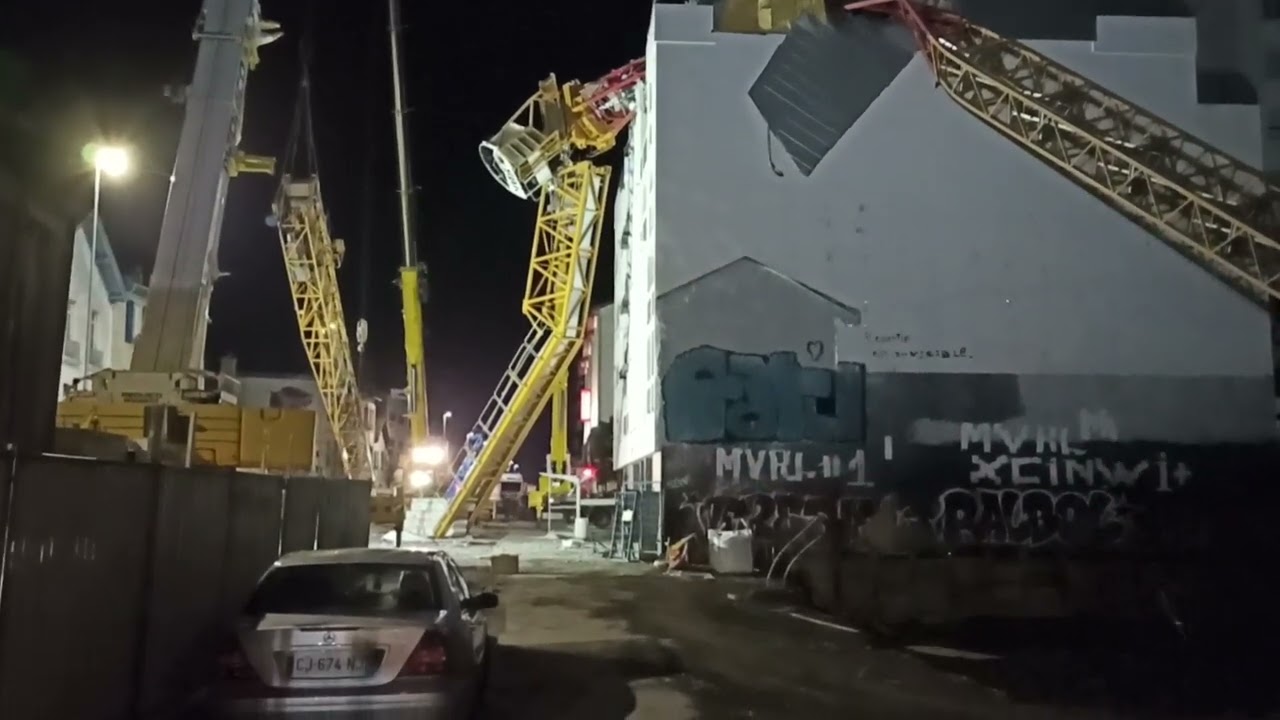 Bayonne : après l'accident de grue sur un immeuble, l'heure est au nettoyage (1/2)