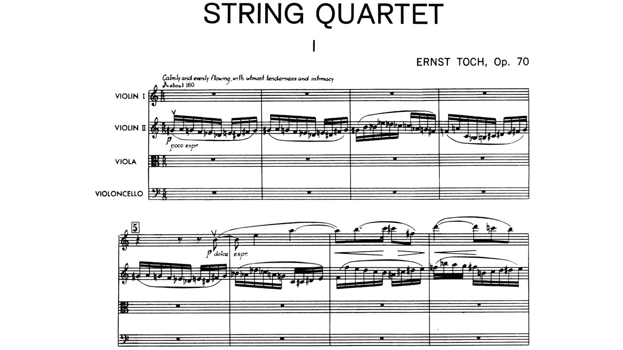 Ernst Toch - String Quartet No. 12, Op. 70