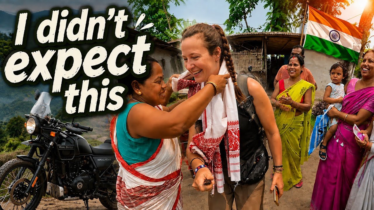 Solo Female Biker Welcomed into Indian Village | North East India #17