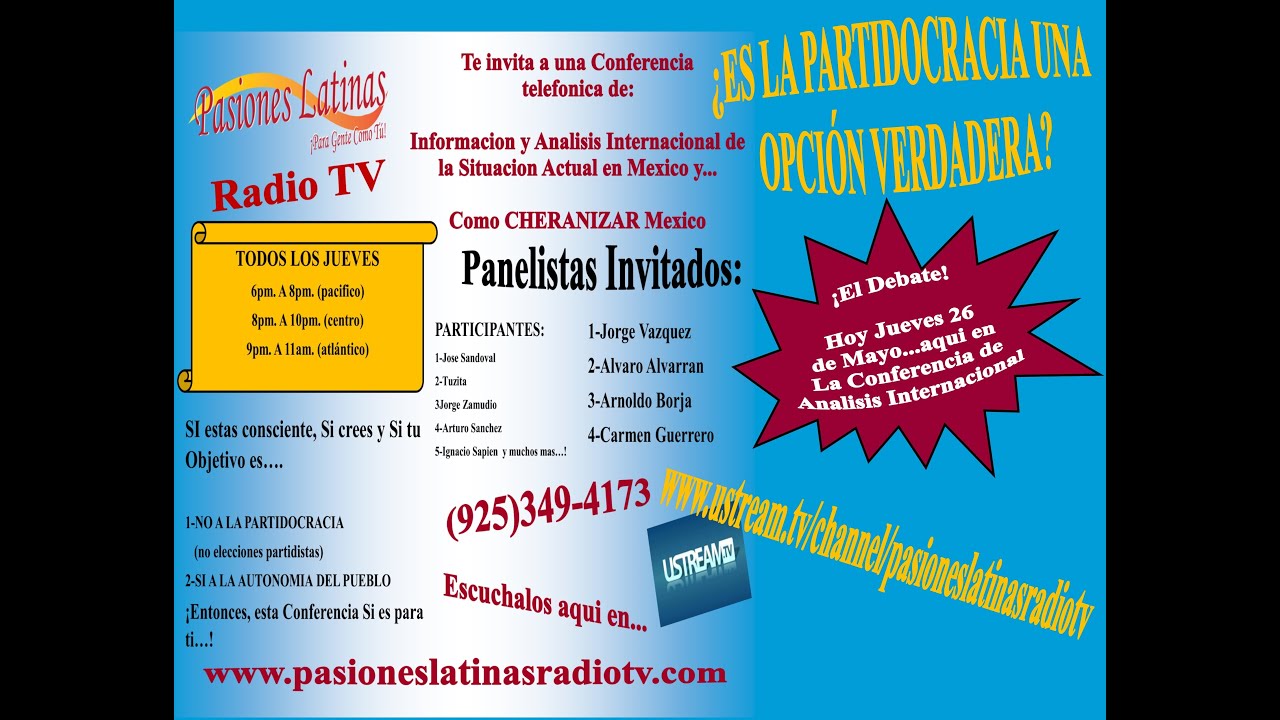 &iquest;Es la Partidocracia una Opcion Verdadera?/Conferencia de Analisis Internacional (Mayo 26, 2016)