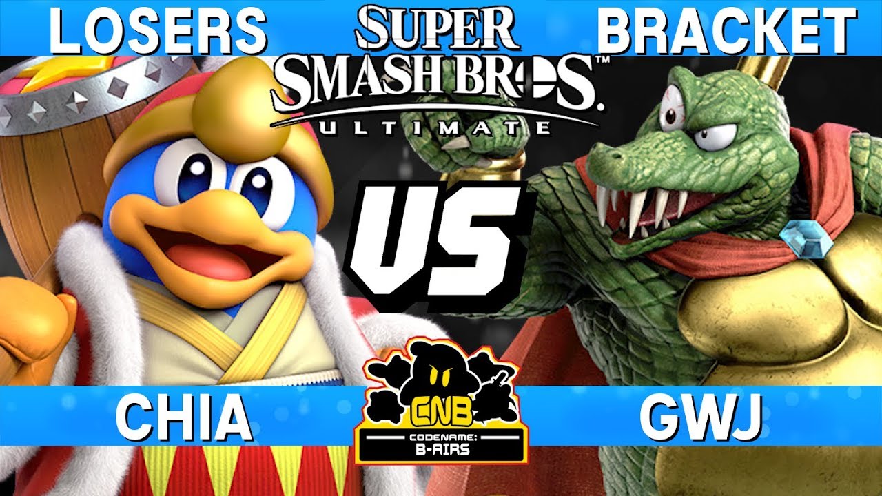 Smash Ultimate - Chia (DDD) vs GwJ (K. Rool) - CNB 165 Losers Bracket