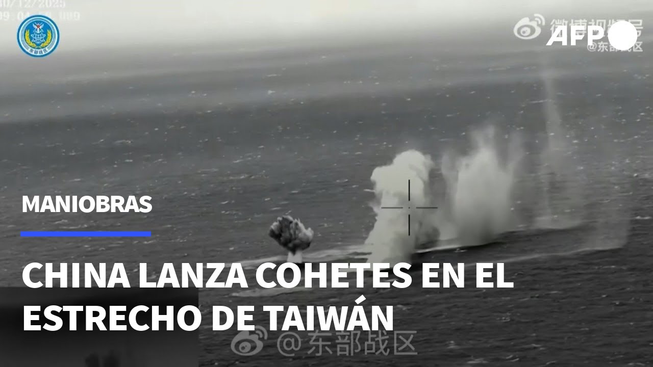 China lanza cohetes en el segundo día de ejercicios militares alrededor de Taiwán | AFP