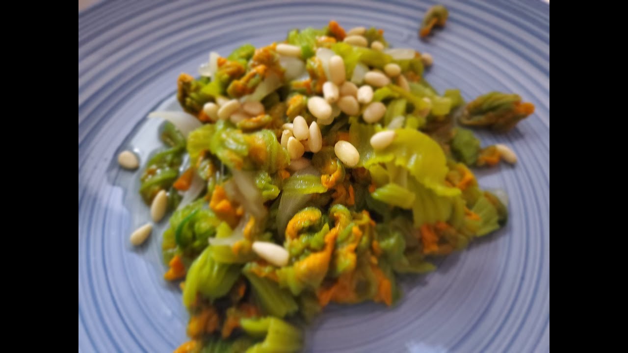 Fiori di zucca in padella