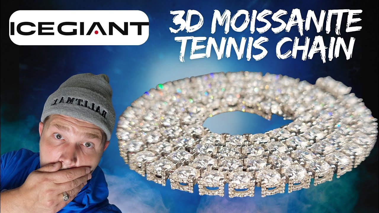 One of The Best Tennis Chains! ICEGIANT'S 3D Moissanite Tennis Chain Review!
