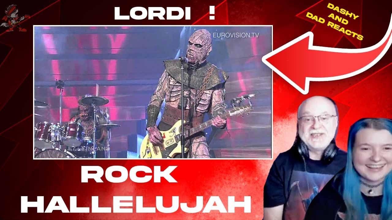 Первая реакция папы и дочери на Lordi - Hard Rock Hallelujah