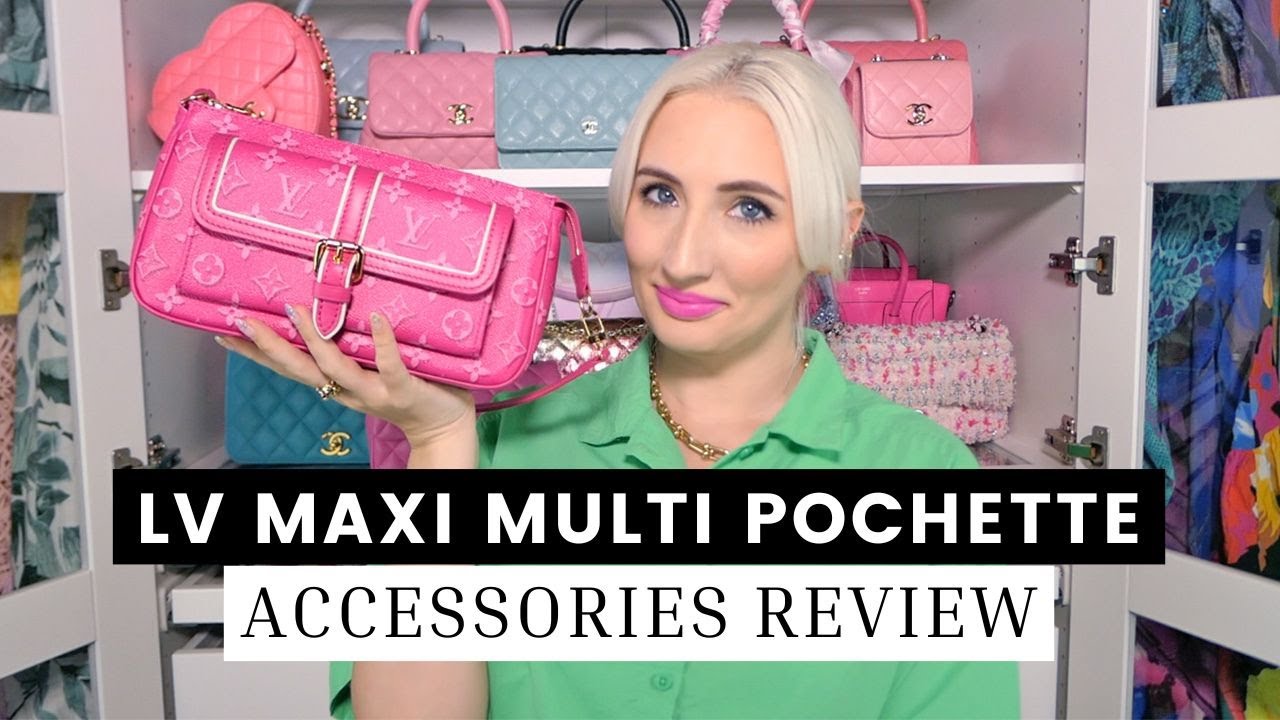 Louis Vuitton Maxi Multi Pochette Accessories Review | What fits inside, Mod shots, & Pros & Cons