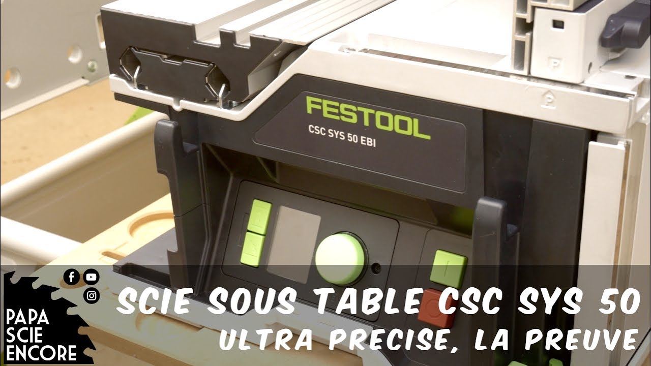 La Festool CSC SYS 50 est diablement precise ! Parfaite pour faire des assemblages. Un Must Have 💚