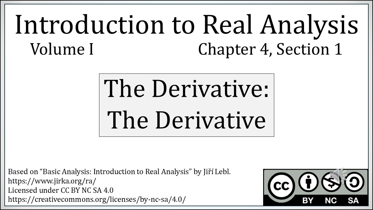 The Derivative
