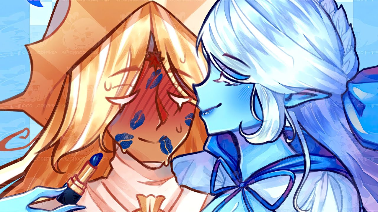Sudden Kiss 💋┃Pure Vanilla x Shadow Milk (ShadowVanilla)┃Cookie Run Kingdom Comic Dub