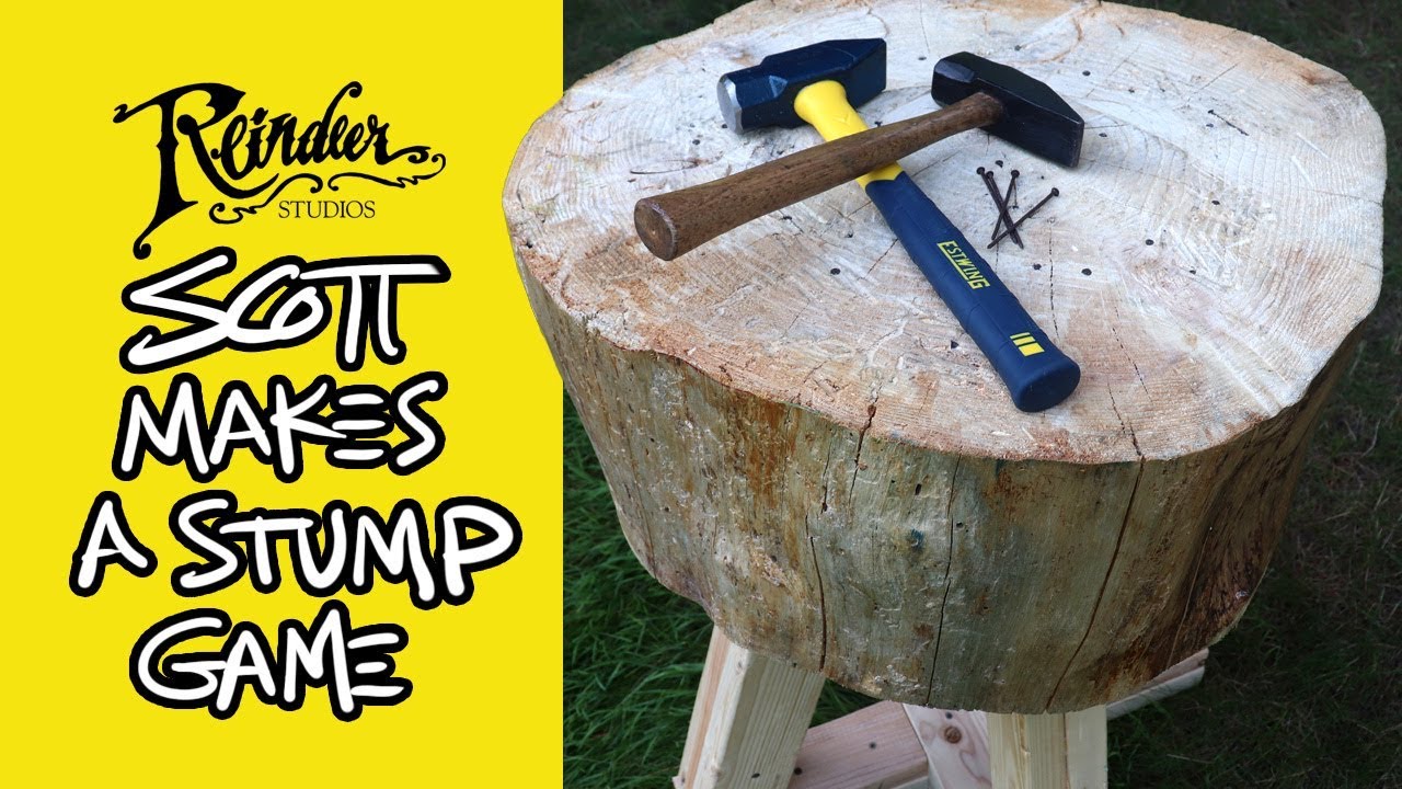 How to make an outdoor Stump game