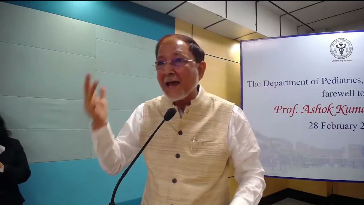 Superannuation speech as HOD ,Department of Pediatrics on 28 Feb 2022