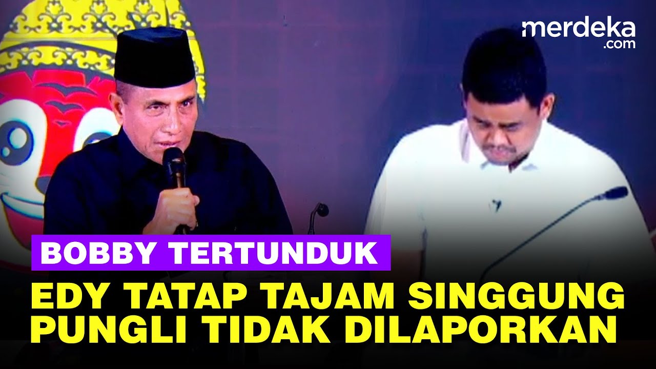Edy Tatap Tajam Tegas Ungkit Pungli di Debat Sumut Sampai Bobby Tertunduk