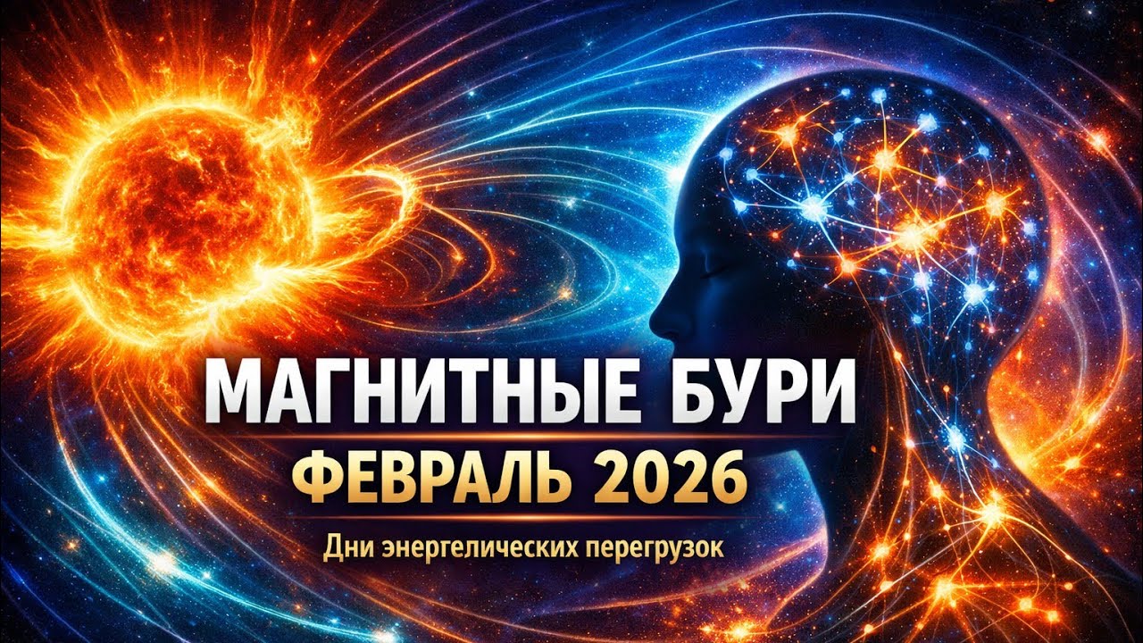☀️Магнитные бури февраля 2026: дни испытаний и энергетических сбоев💥