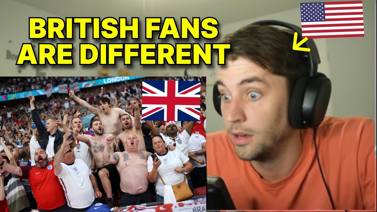 American reacts to British Football Fans vs American Soccer Fans