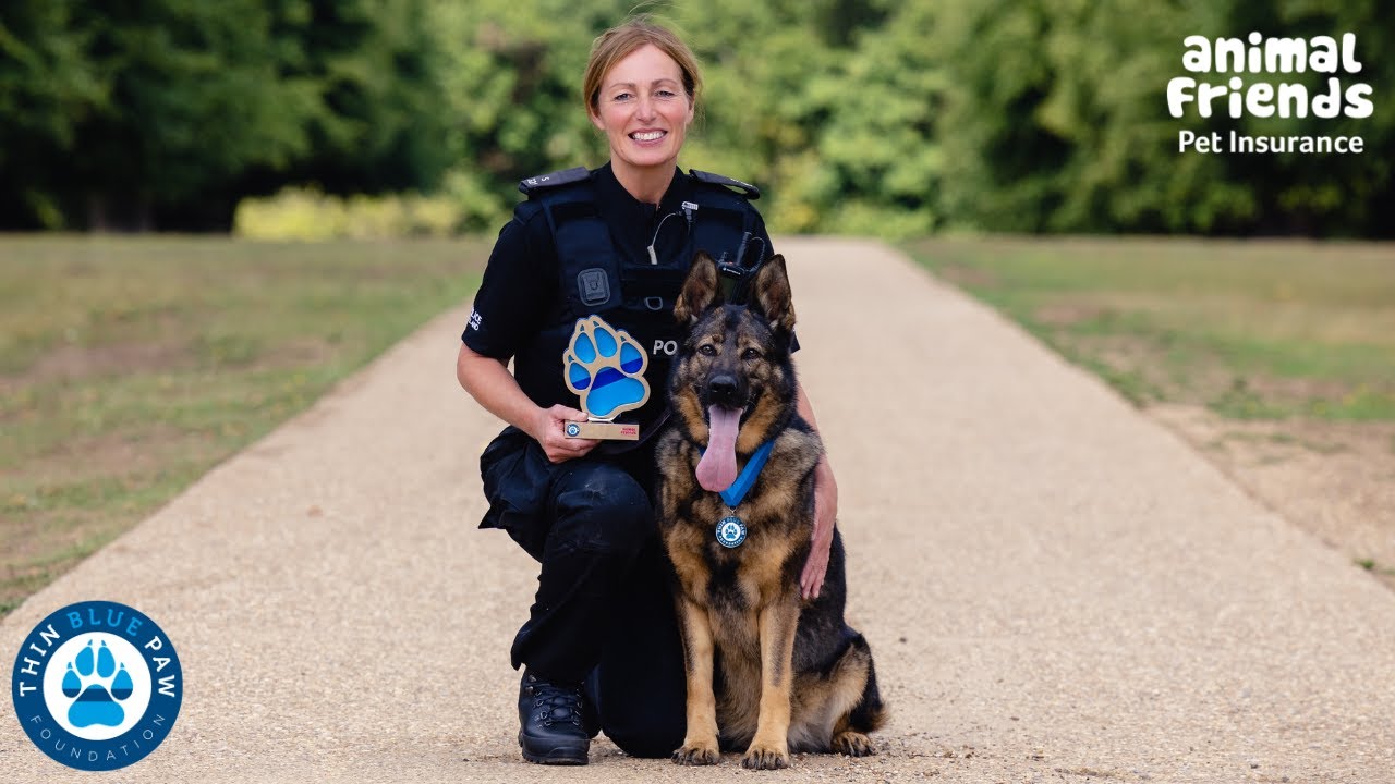 Lifesaver Award 2022 - PC Linda McBride and Retired Police Dog Luna from Police Scotland