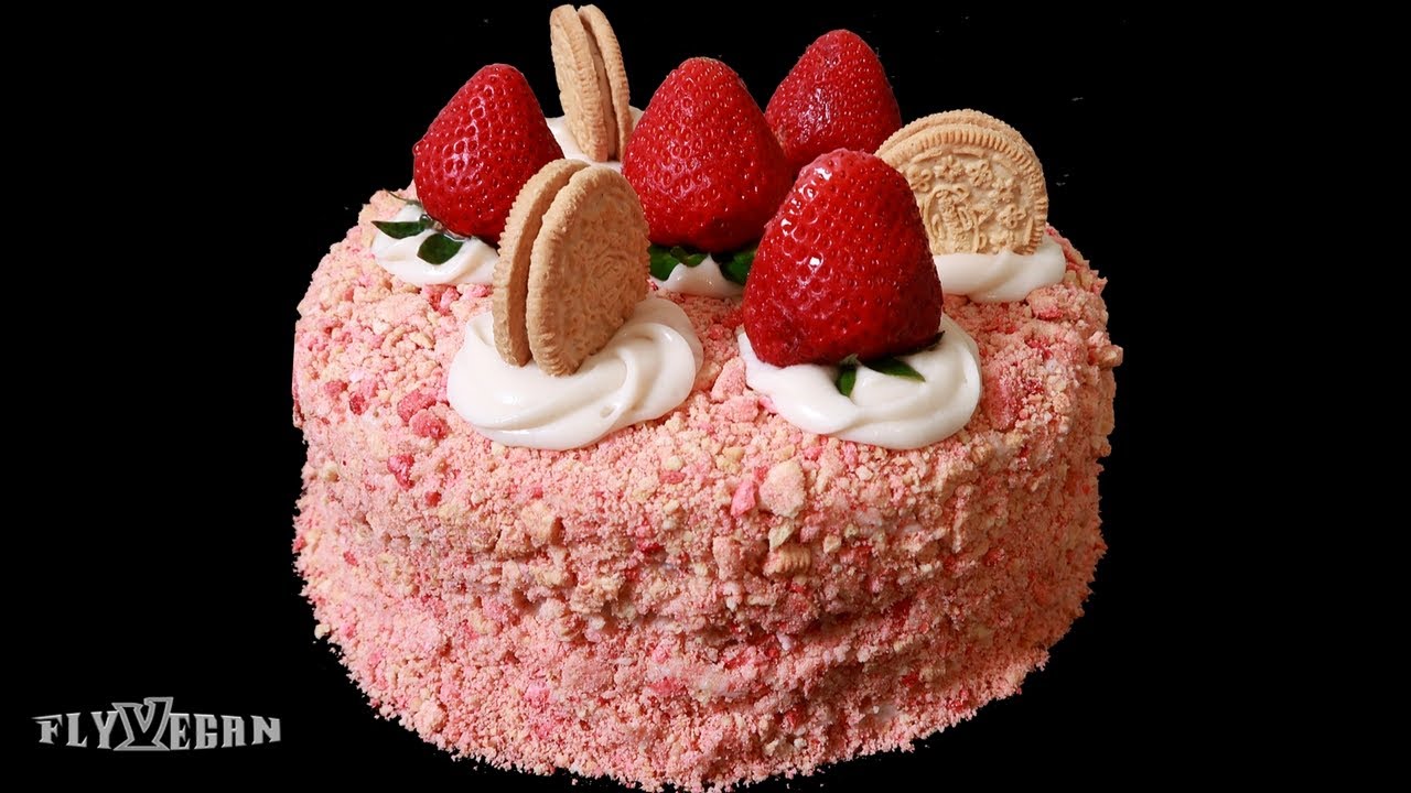 Vegan Strawberry Crumble Cake Recipe