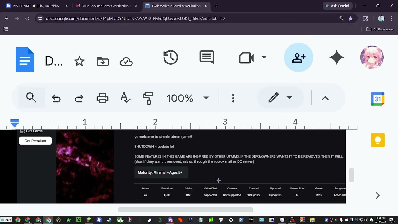 Zuila's discord portfolio.