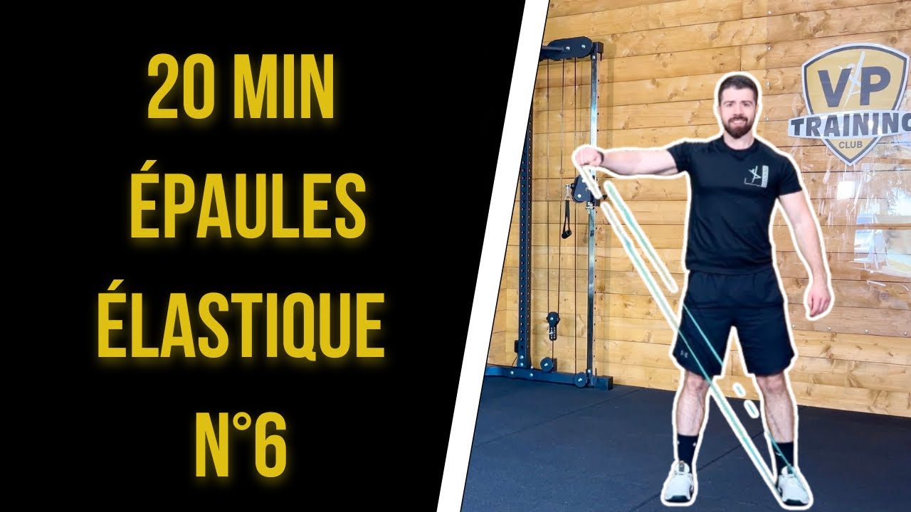 20 MIN ÉPAULES AVEC UN ÉLASTIQUE N°6 ! (Séance de musculation complète pour les épaules)