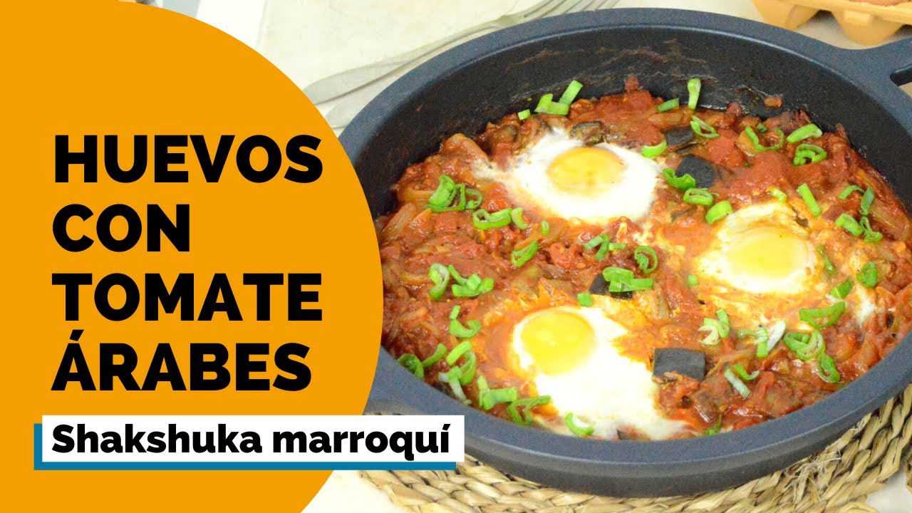 HUEVOS CON TOMATE al estilo árabe  🍳🍅🍆  Cómo hacer SHAKSHUKA marroquí