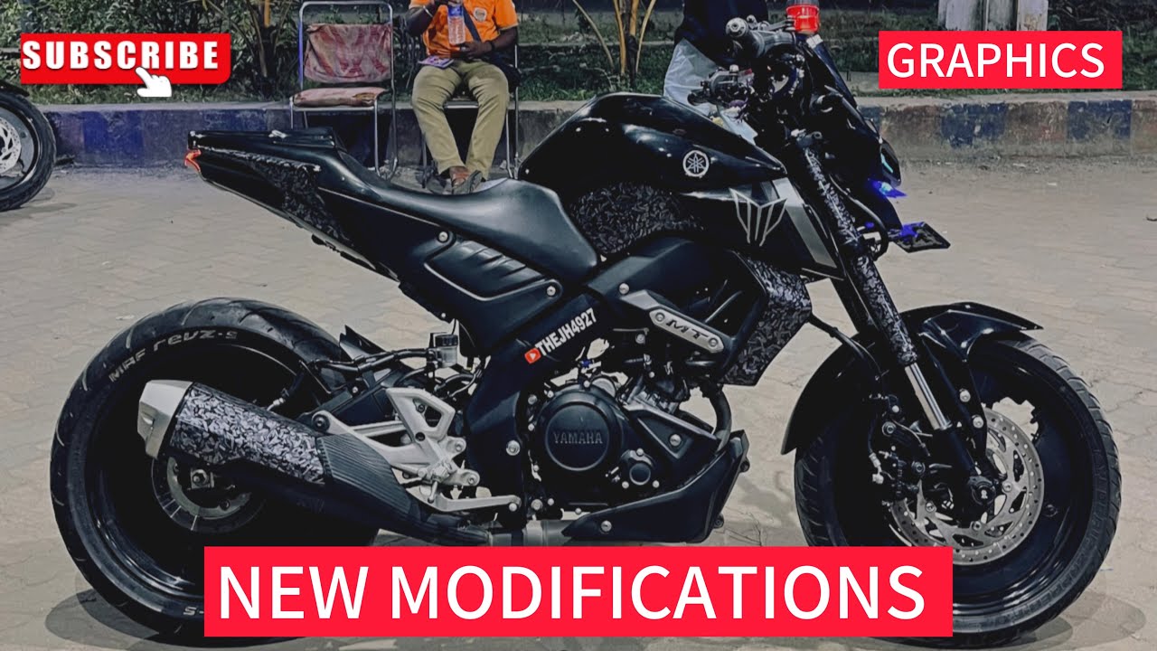 NEW MODIFICATIONS MT15/ NEW GRAPHICS #jharkhand #mt15graphics #mt15modified #mt15motovlog 