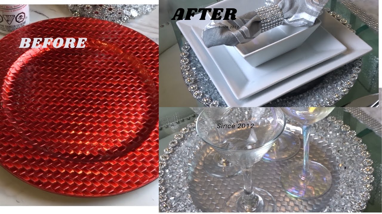 DIY DOLLAR TREE GLAM TRAY MAKEOVER
