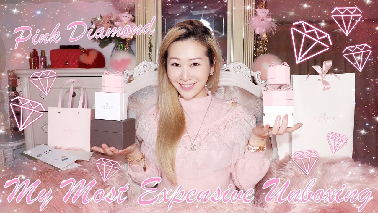 MY MOST EXPENSIVE UNBOXING EVER 😱💎 I GOT MYSELF A PINK HEART DIAMOND RING 💖💍 SO IN LOVE ❤️🥰 LINDIESS