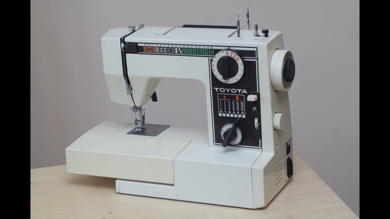 Toyota 6802 Nähmaschine Sewing machine Швейная машина test
