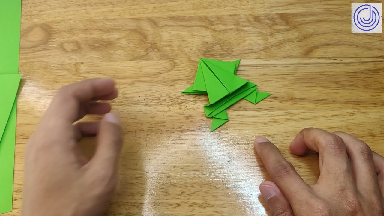 Origami Jumping Paper Craft #art #papercraft #frog #diy #diycrafts 