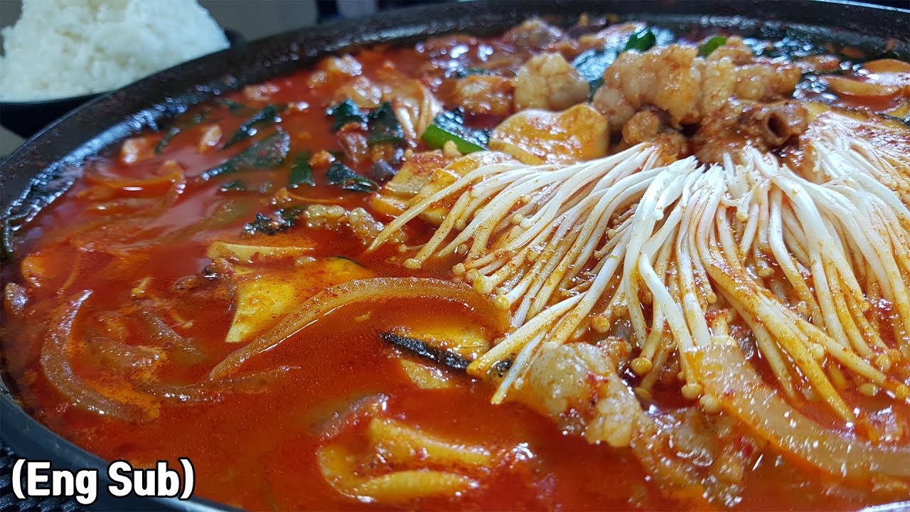 먹방 창배tv 문현전통 한우곱창전골 엄청 간편 신선 최고의 맛 인기 폭발할 것 같은 맛 mukbang asmr copy eating show
