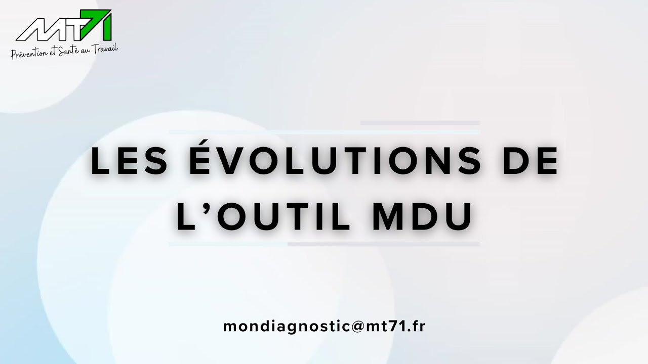Webinaire du 14/02/25 : Les évolutions de l'outil MDU