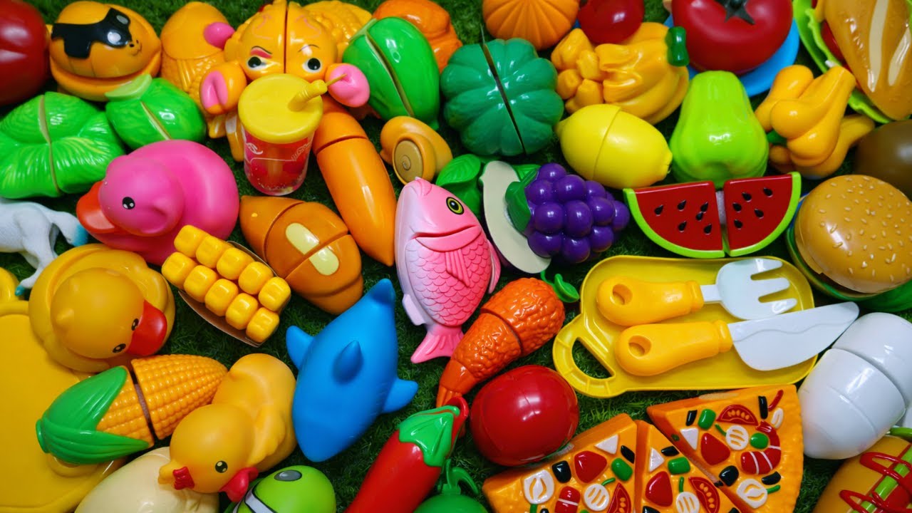 4:17 Minutes Satisfying with Unboxing cutting fruits & vegetables ASMR videos #asmrvideos #toys