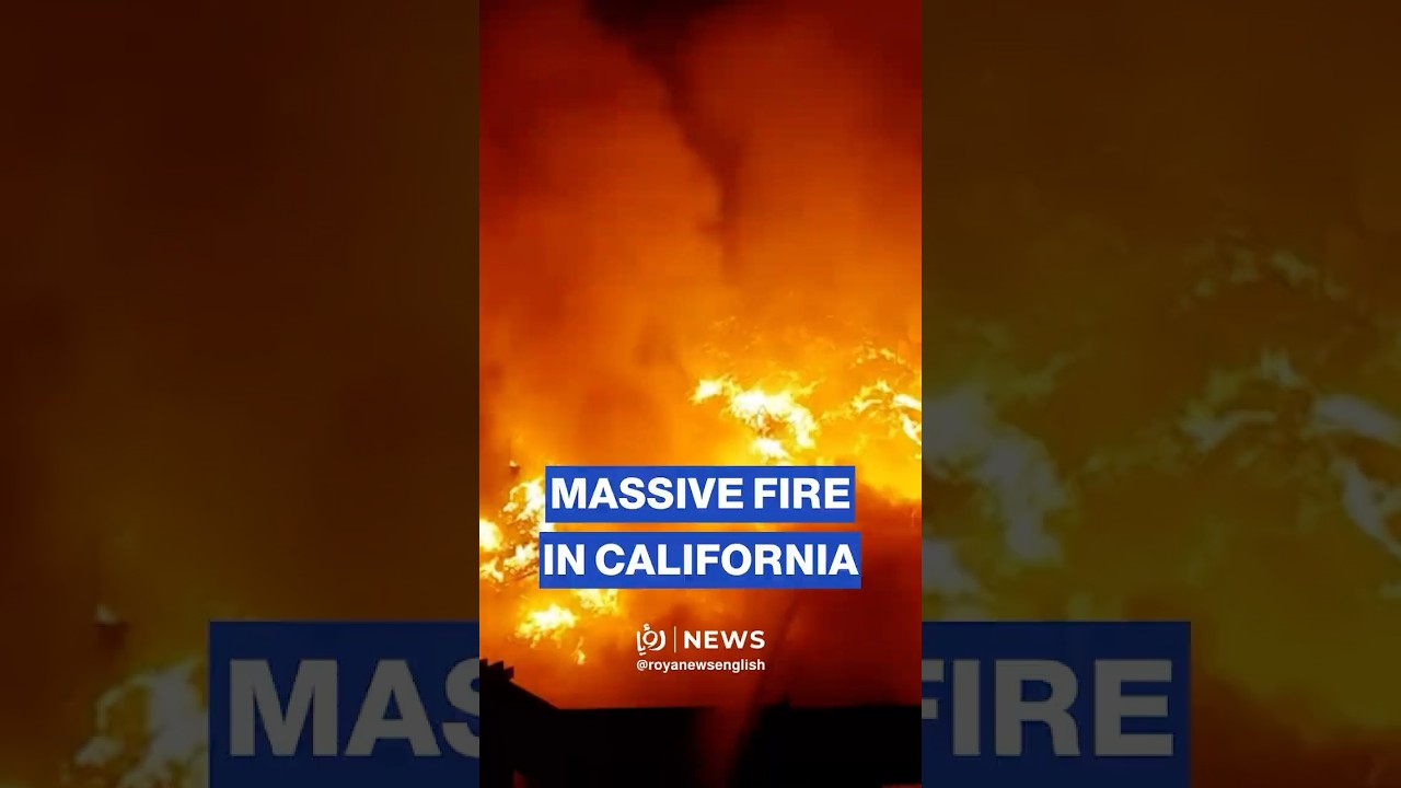 Massive fire destroys warehouse in Ontario, California