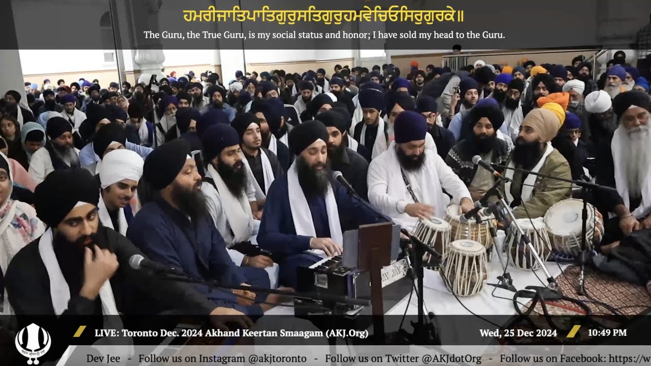 021 Bhai Telvinder Singh Jee Toronto at WednesdayPM Toronto Dec 2024 Annual Akhand Keertan Smaagam