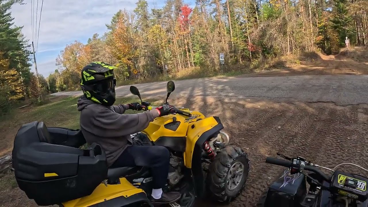 Some trails.. A BANSHEE AND A CANAM 4x4 