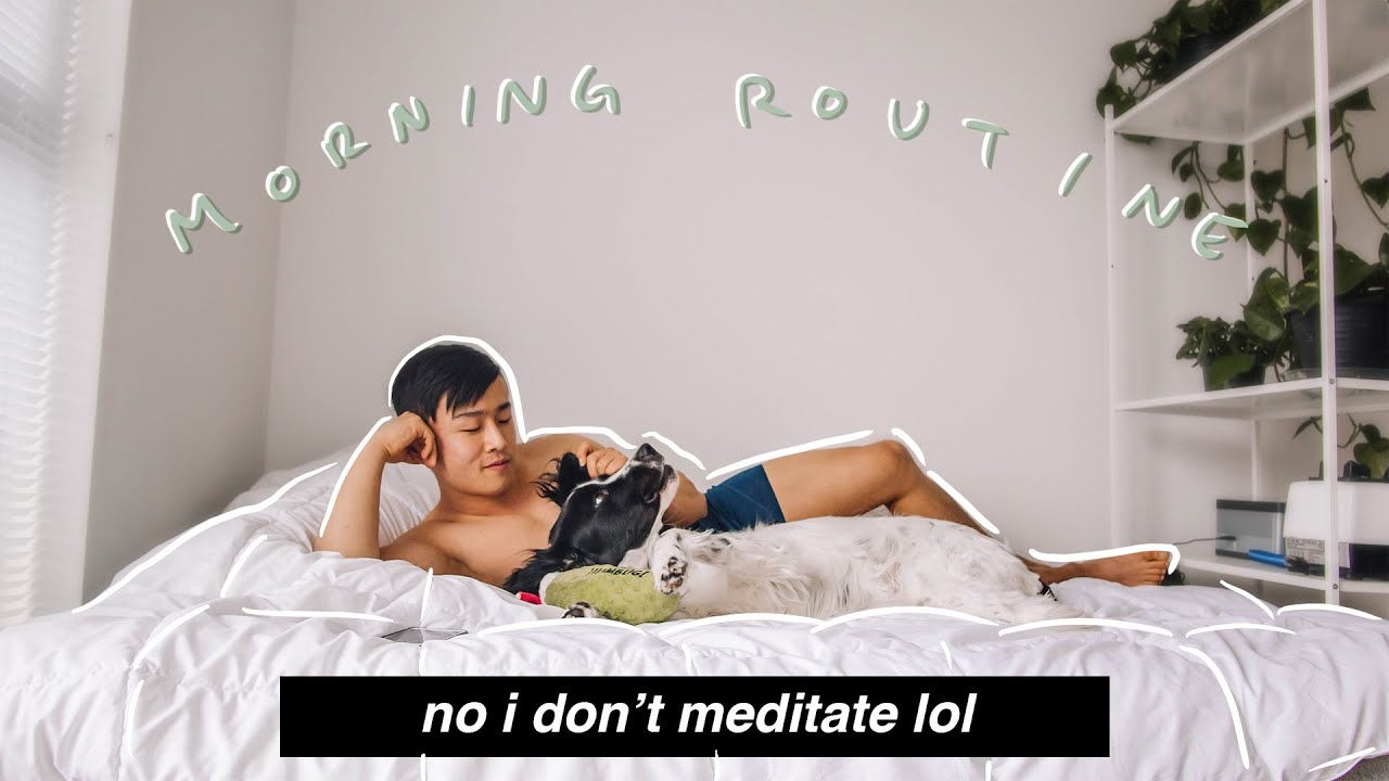 my realistic morning routine living alone