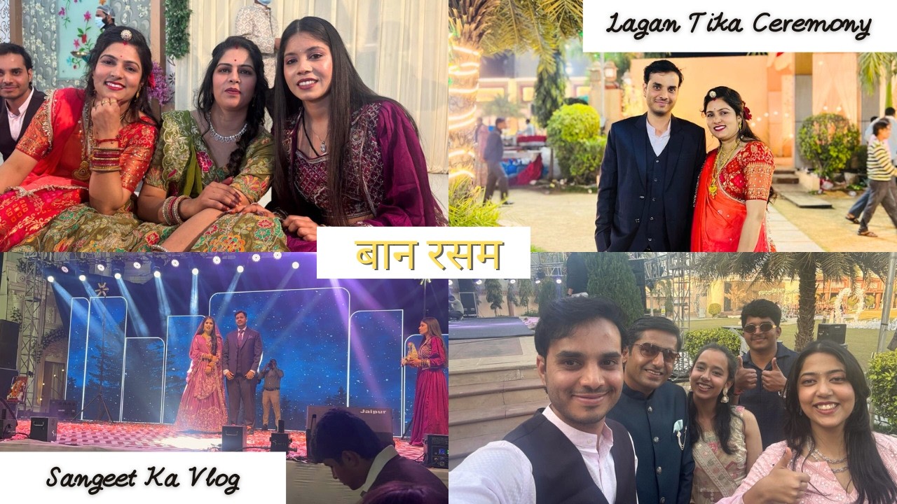vlog#4 BAAN FUNCTION (बान रसम) 💝|| MARWADI WEDDING!💛 || Sangeet Function | wedding fun
