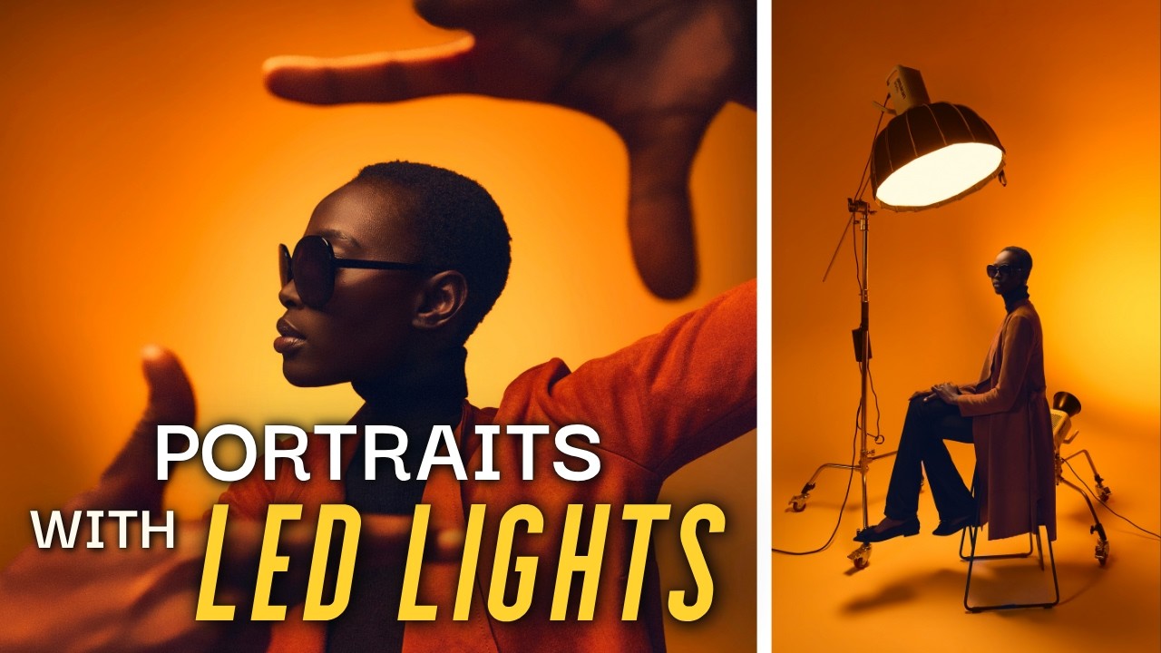 How to Use RGB LED Lights for Portrait Photography | Samuel Bouret