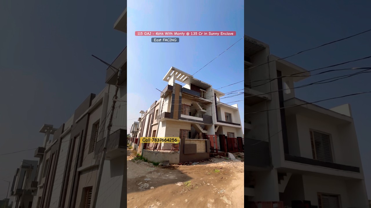 Corner House for Sale in Sunny enclave Sector 124 @ 1/35 cr Call 7837664256 #shorts