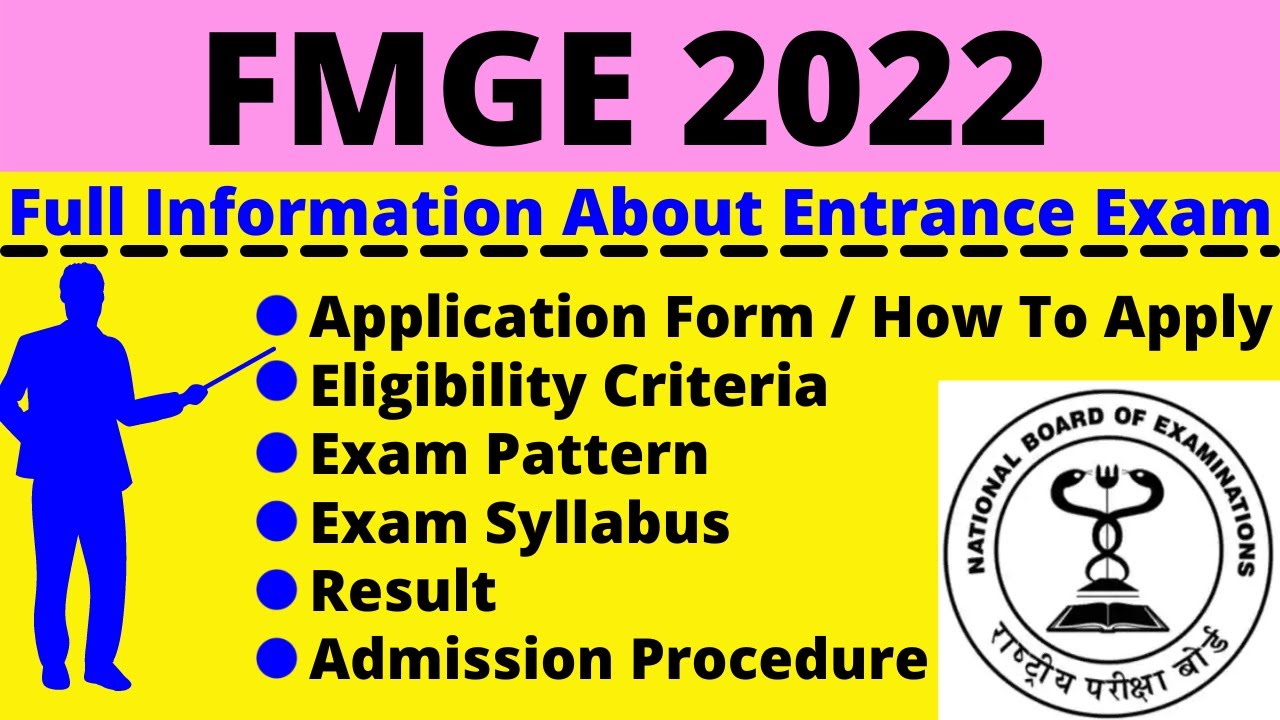 All About FMGE 2022: Notification, Dates, Application, Eligibility, Pattern, Syllabus, Admit Card