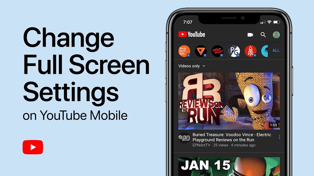 How To Change YouTube Full Screen Settings on iPhone & iPad