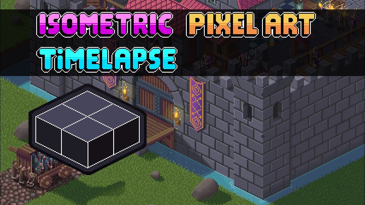 Castle - Isometric Pixel Art Timelapse
