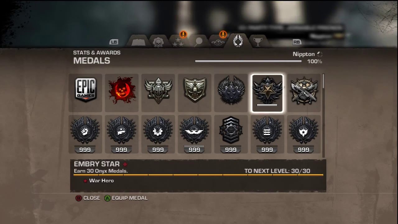 Gears of War 3 Rank, Stats, and Unlock all Skins, Hidden Weapons and Characters