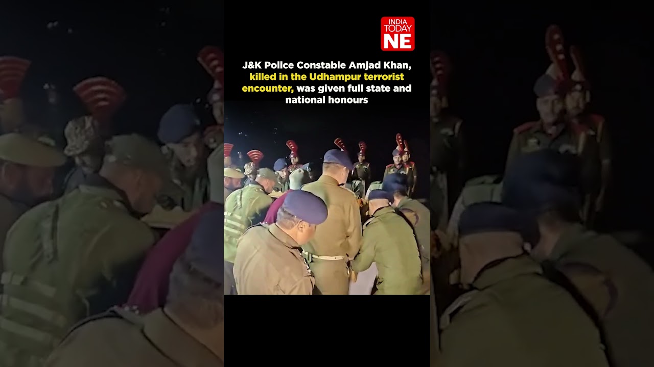 Amjad Khan, killed in the Udhampur terrorist encounter, was given full state and national honours