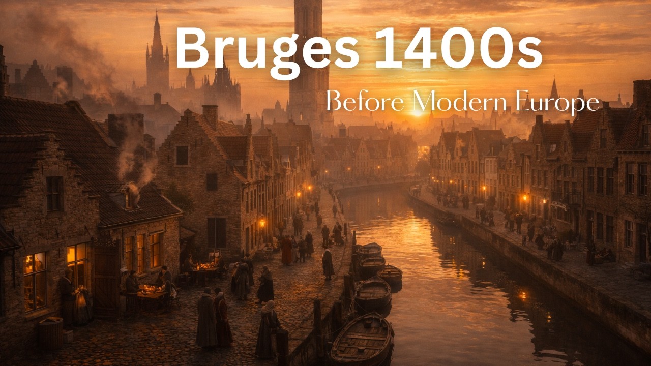 Bruges 1400s: Life in Medieval Belgium (AI Reconstruction) | Kyros Universe